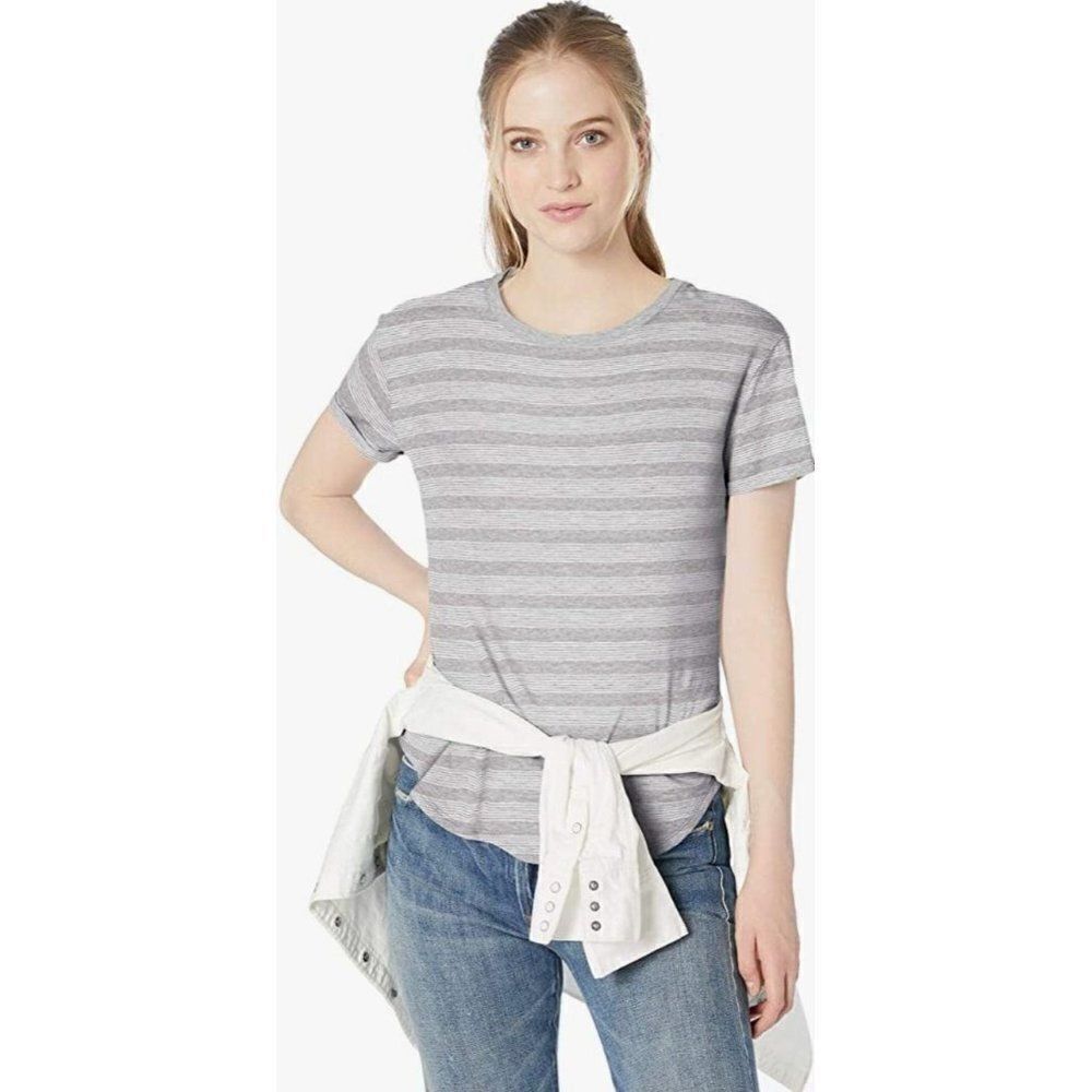 Daily Ritual Lived-in Roll-Sleeve Crewneck T-Shirt